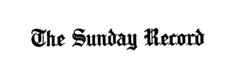 THE SUNDAY RECORD logo