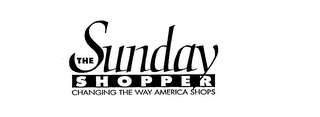 THE SUNDAY SHOPPER CHANGING THE WAY AMERICA SHOPS logo