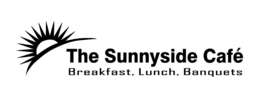 THE SUNNYSIDE CAFÉ BREAKFAST. LUNCH. BANQUETS logo