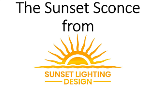 THE SUNSET SCONCE FROM SUNSET LIGHTING DESIGN logo