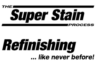 THE SUPER STAIN PROCESS REFINISHING ...LIKE NEVER BEFORE! logo