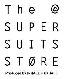 THE @ SUPER SUITS STORE PRODUCED BY INHALE + EXHALE logo