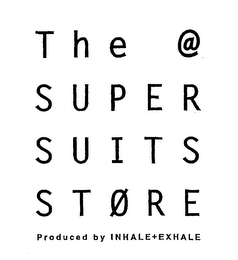 THE@ SUPER SUITS STORE PRODUCED BY INHALE+EXHALE logo