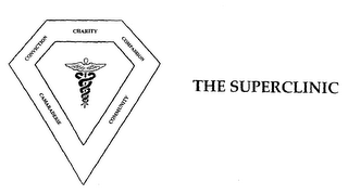 THE SUPERCLINIC CHARITY COMPASSION COMMUNITY CAMARADERIE CONVICTION logo