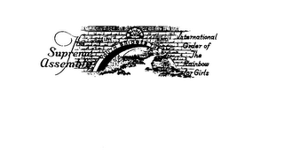 THE SUPREME ASSEMBLY INTERNATIONAL ORDER OF THE RAINBOW FOR GIRLS YOUTH BRIDGES THE WAY logo