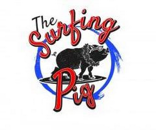 THE SURFING PIG logo