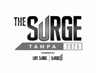 THE SURGE TAMPA 2026 POWERED BY LIFE SURGE | SURGEU logo