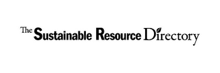 THE SUSTAINABLE RESOURCE DIRECTORY logo