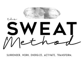 THE SWEAT METHOD SURRENDER.WORK. ENERGIZE. ACTIVATE. TRANSFORM. logo