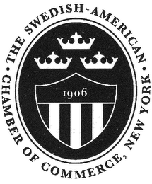 THE SWEDISH-AMERICAN CHAMBER OF COMMERCE, NEW YORK 1906 logo