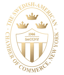 THE SWEDISH-AMERICAN CHAMBER OF COMMERCE, NEW YORK 1906 SACCNY logo