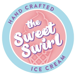 THE SWEET SWIRL HAND CRAFTED ICE CREAM logo