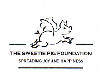 THE SWEETIE PIG FOUNDATION SPREADING JOY AND HAPPINESS logo