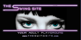 THE SWING SITE YOUR ADULT PLAYGROUND WWW.THESWINGSITE.COM logo