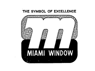THE SYMBOL OF EXCELLENCE MIAMI WINDOW M logo