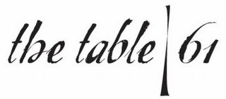 THE TABLE 61 logo
