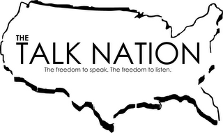 THE TALK NATION THE FREEDOM TO SPEAK. THE FREEDOM TO LISTEN. logo