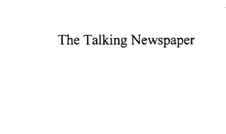 THE TALKING NEWSPAPER logo