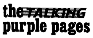 THE TALKING PURPLE PAGES logo