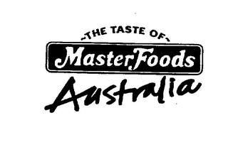 THE TASTE OF MASTERFOODS AUSTRALIA logo