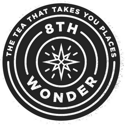 THE TEA THAT TAKES YOU PLACES 8TH WONDER logo