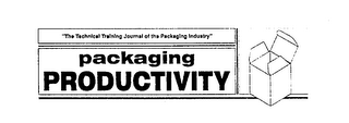 "THE TECHNICAL TRAINING JOURNAL OF THE PACKAGING INDUSTRY" PACKAGING PRODUCTIVITY logo