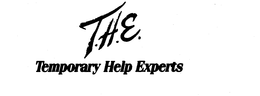 T.H.E. TEMPORARY HELP EXPERTS logo