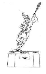 THE TEWAARATON TROPHY CAYUGA MOHAWK ONEIDA logo