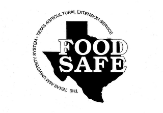 THE TEXAS A&M UNIVERSITY SYSTEM - TEXAS AGRICULTURAL EXTENTION SERVICE FOOD SAFE logo