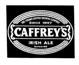 THE THOMAS CAFFREY BREWING COMPANY SINCE 1897 CAFFREY'S IRISH ALE GENUINE logo