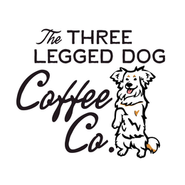 THE THREE LEGGED DOG COFFEE CO. logo