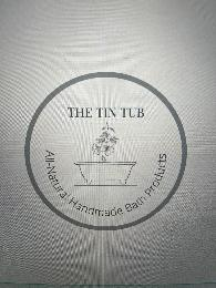 THE TIN TUB ALL-NATURAL HANDMADE BATH PRODUCTS logo
