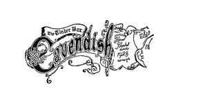 THE TINDER BOX CAVENDISH HAND BLENDED SINCE 1928 NET WEIGHT logo