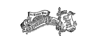 THE TINDER BOX SPECIAL BLEND HAND BLENDED SINCE 1928 NET WEIGHT logo