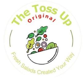 THE TOSS UP ORIGINAL FRESH SALADS CREATED YOUR WAY logo