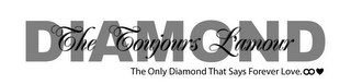 THE TOUJOURS L'AMOUR DIAMOND THE ONLY DIAMOND THAT SAYS FOREVER LOVE. logo