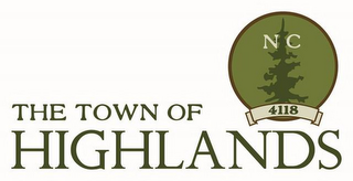 THE TOWN OF HIGHLANDS NC 4118 logo
