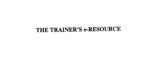THE TRAINER'S E-RESOURCE logo