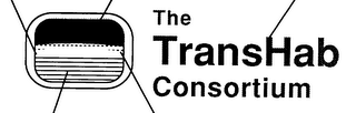 THE TRANSHAB CONSORTIUM WHITE LIMB OF THE EARTH BLACKNESS OF SPACE RED LETTERING LESS WHITE (GREY) LIMB OF THE EARTH BLUE EARTH FROM SPACE logo