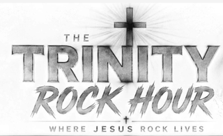 THE TRINITY ROCK HOUR WHERE JESUS ROCK LIVES logo