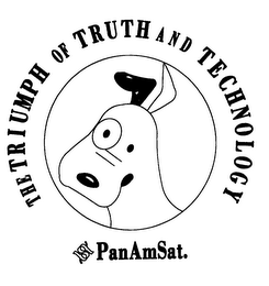 THE TRIUMPH OF TRUTH AND TECHNOLOGY PANAMSAT. logo