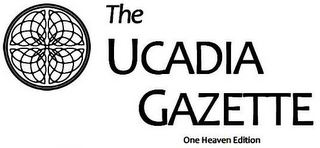 THE UCADIA GAZETTE ONE HEAVEN EDITION logo
