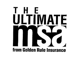THE ULTIMATE MSA FROM GOLDEN RULE INSURANCE logo