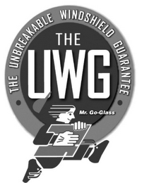 · THE UNBREAKABLE WINDSHIELD GUARANTEE · THE UWG MR. GO-GLASS logo