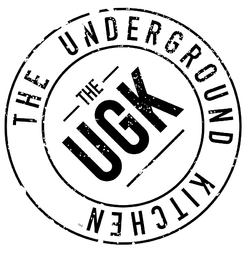 THE UNDERGROUND KITCHEN THE UGK logo