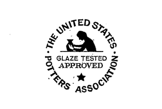 THE UNITED STATES POTTERS ASSOCIATION GLAZE TESTED APPROVED logo