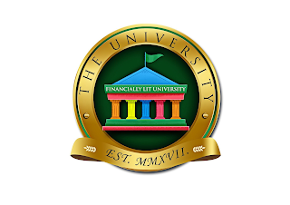 THE UNIVERSITY FINANCIALLY LIT UNIVERSITY EST. MMXVII logo