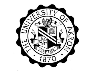 THE UNIVERSITY OF AKRON 1870 FIAT LUX logo