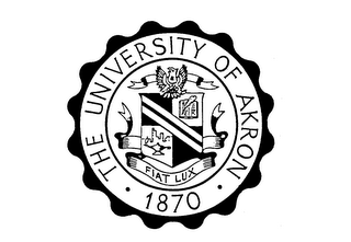 THE UNIVERSITY OF AKRON 1870 FIAT LUX logo
