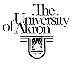 THE UNIVERSITY OF AKRON FIAT LUX 1870 logo